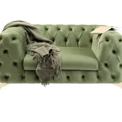 KARE Design Sessel Bellissima Velvet Grun 120Cm- Sessel