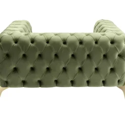 KARE Design Sessel Bellissima Velvet Grun 120Cm- Sessel