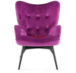KARE Design Sessel Black Vicky Velvet Purple- Sessel