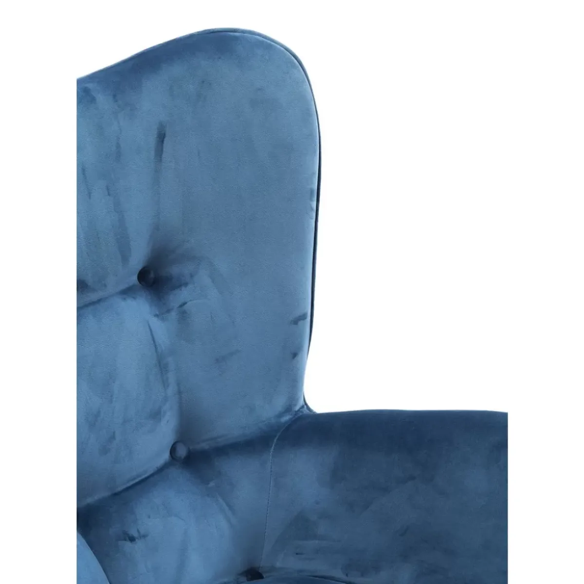 KARE Design Sessel Black Vicky Velvet Petrol- Sessel