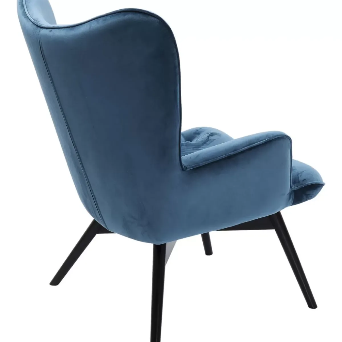 KARE Design Sessel Black Vicky Velvet Petrol- Sessel