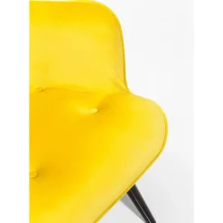 KARE Design Sessel Black Vicky Velvet Yellow- Sessel