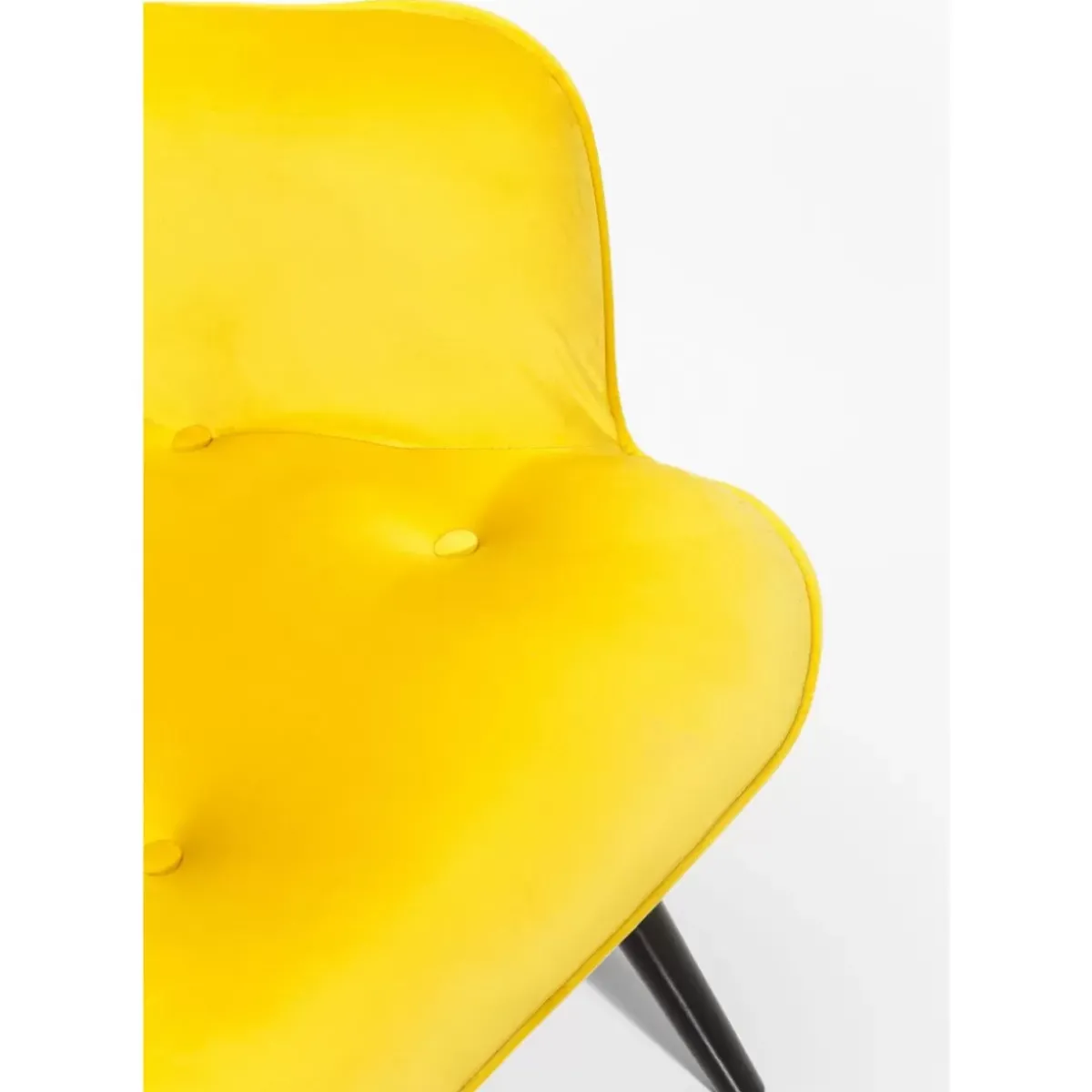 KARE Design Sessel Black Vicky Velvet Yellow- Sessel