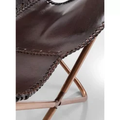 KARE Design Sessel Butterfly Braun- Sessel