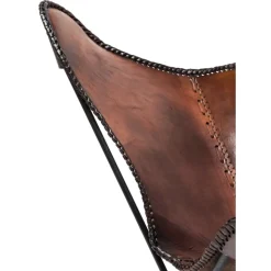 KARE Design Sessel Butterfly Brown Econo- Sessel