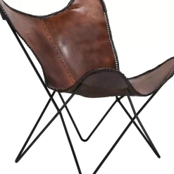 KARE Design Sessel Butterfly Brown Econo- Sessel