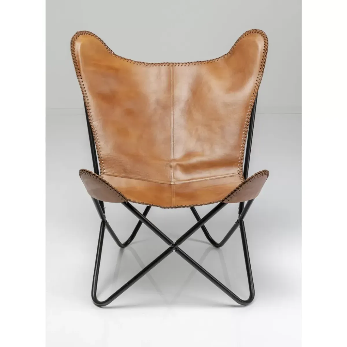 KARE Design Sessel California Leder Braun- Sessel