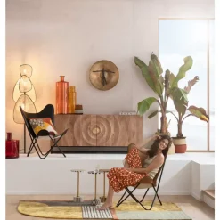 KARE Design Sessel California Leder Braun- Sessel