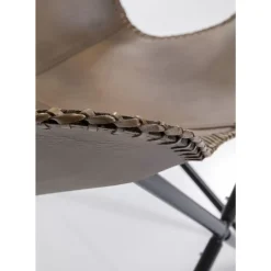 KARE Design Sessel California Leder Dunkelbraun- Sessel