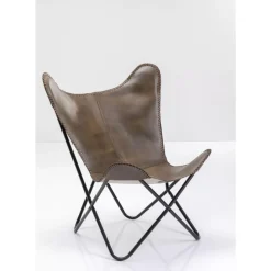 KARE Design Sessel California Leder Dunkelbraun- Sessel