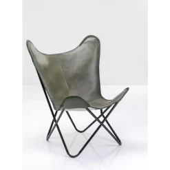 KARE Design Sessel California Leder Khaki- Sessel