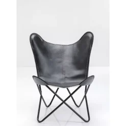 KARE Design Sessel California Leder Schwarz- Sessel