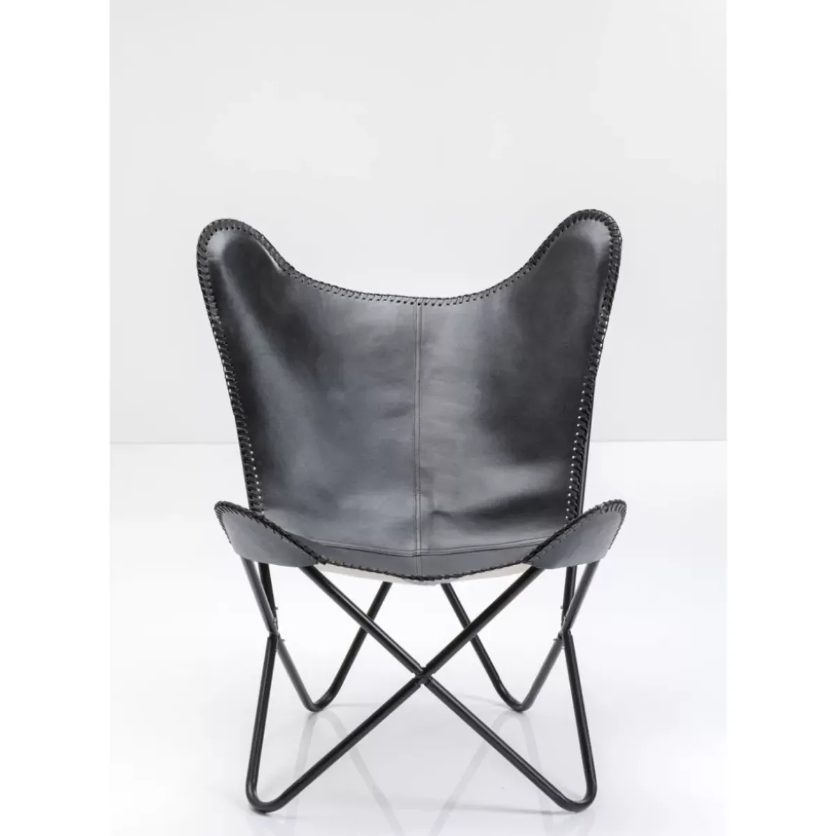 KARE Design Sessel California Leder Schwarz- Sessel