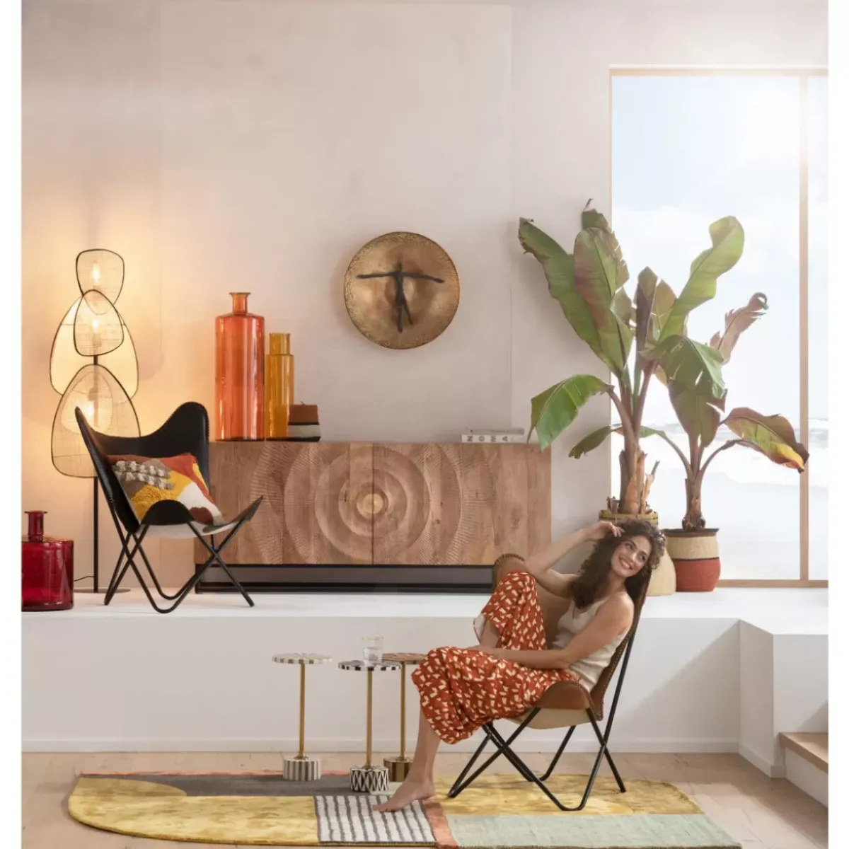 KARE Design Sessel California Leder Schwarz- Sessel