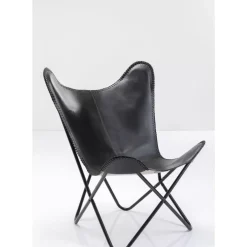 KARE Design Sessel California Leder Schwarz- Sessel