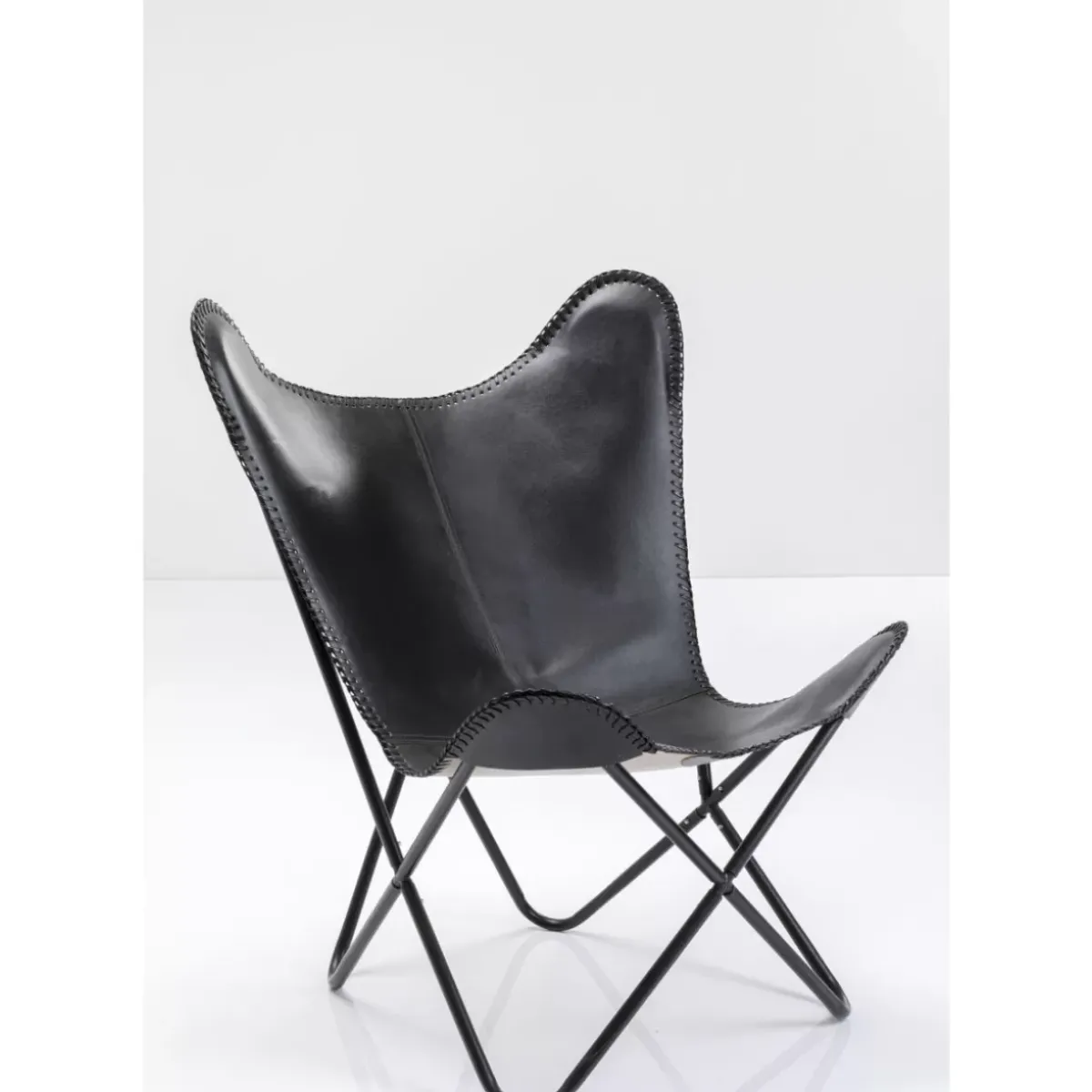 KARE Design Sessel California Leder Schwarz- Sessel