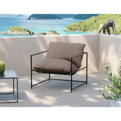 KARE Design Sessel Cuby Garden Grau- Outdoormöbel