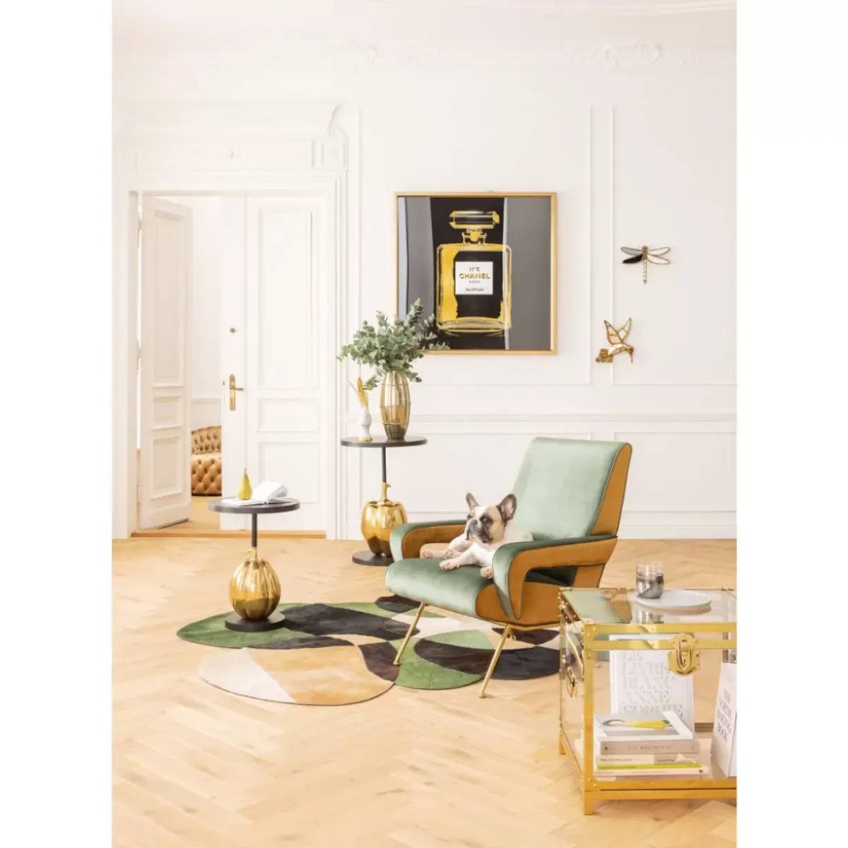 KARE Design Sessel Luna High Grun- Sessel