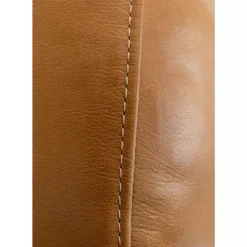 KARE Design Sessel Mit Hocker Breno Braun- Sessel