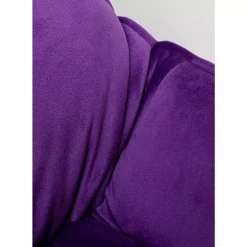 KARE Design Sessel Mit Hocker Snuggle Lila (2/Tlg)- Sessel