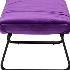 KARE Design Sessel Mit Hocker Snuggle Lila (2/Tlg)- Sessel