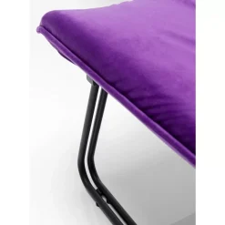 KARE Design Sessel Mit Hocker Snuggle Lila (2/Tlg)- Sessel
