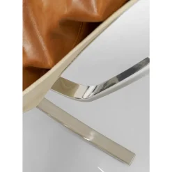 KARE Design Sessel Mit Hocker Washington Braun- Sessel