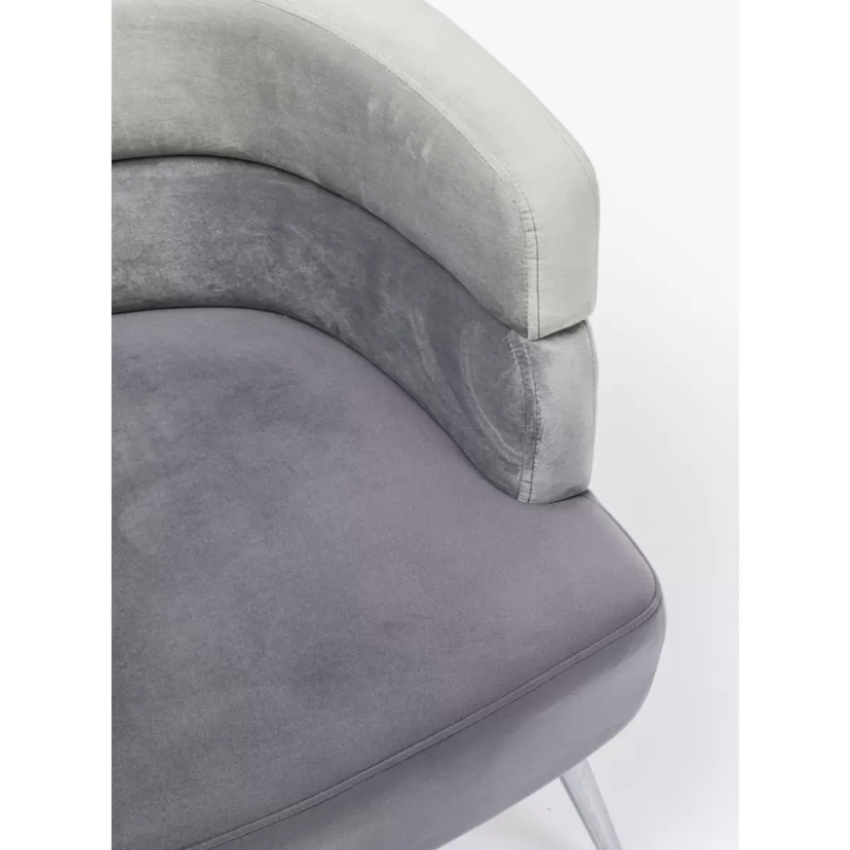 KARE Design Sessel Sandwich Grau- Sessel