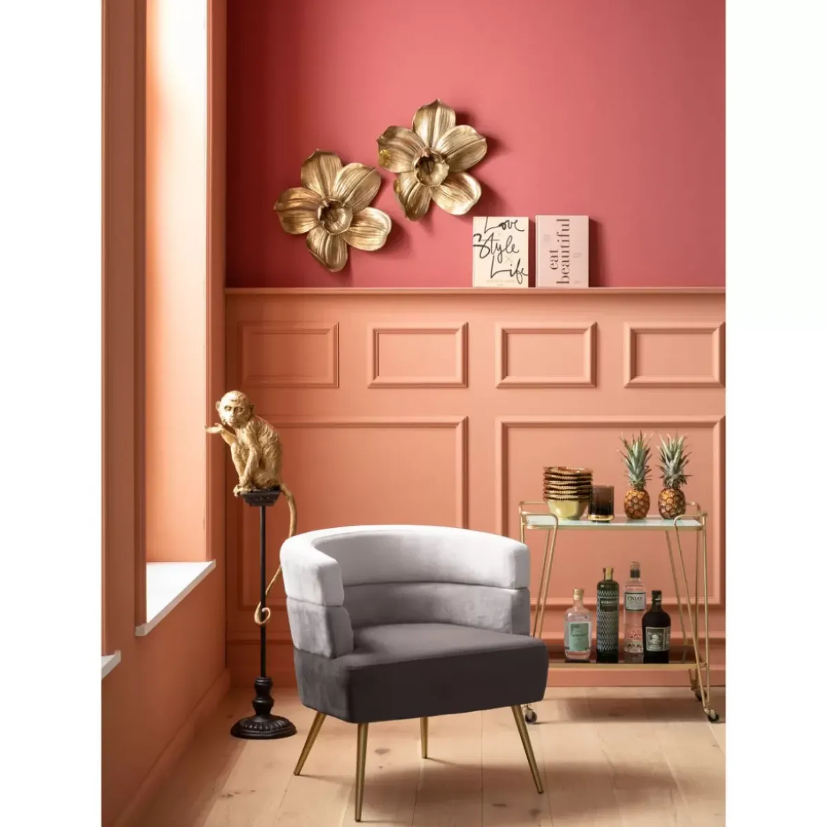 KARE Design Sessel Sandwich Grau- Sessel