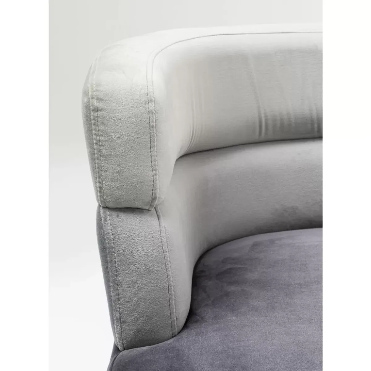KARE Design Sessel Sandwich Grau- Sessel
