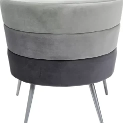 KARE Design Sessel Sandwich Grau- Sessel