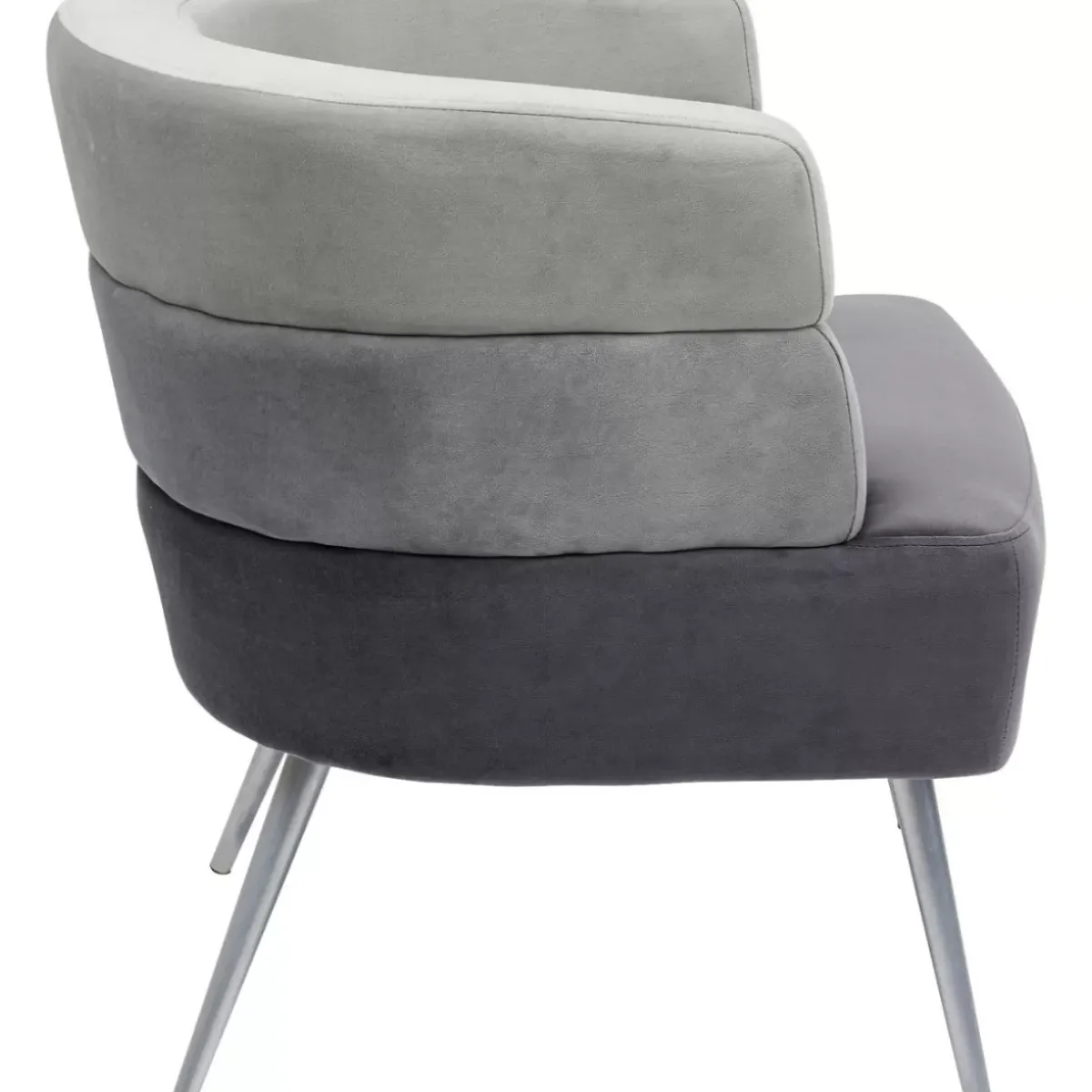 KARE Design Sessel Sandwich Grau- Sessel