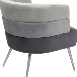 KARE Design Sessel Sandwich Grau- Sessel