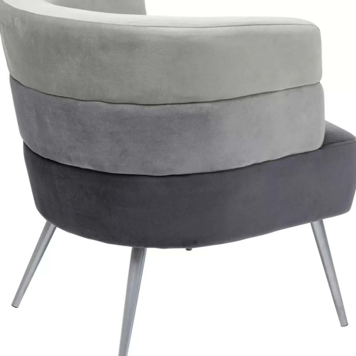 KARE Design Sessel Sandwich Grau- Sessel