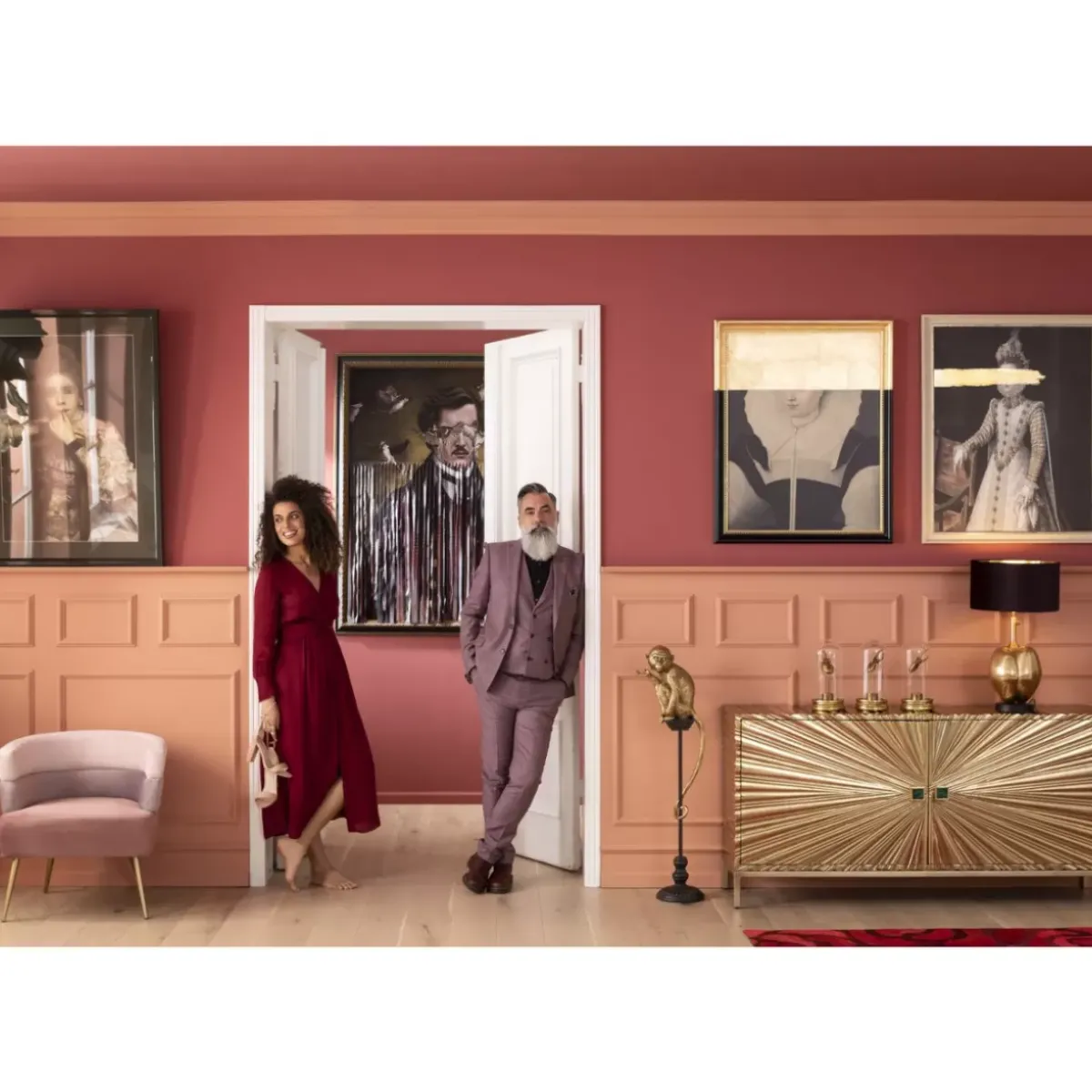 KARE Design Sessel Sandwich Rose- Sessel