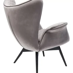 KARE Design Sessel Tudor Velvet Silbergrau- Sessel