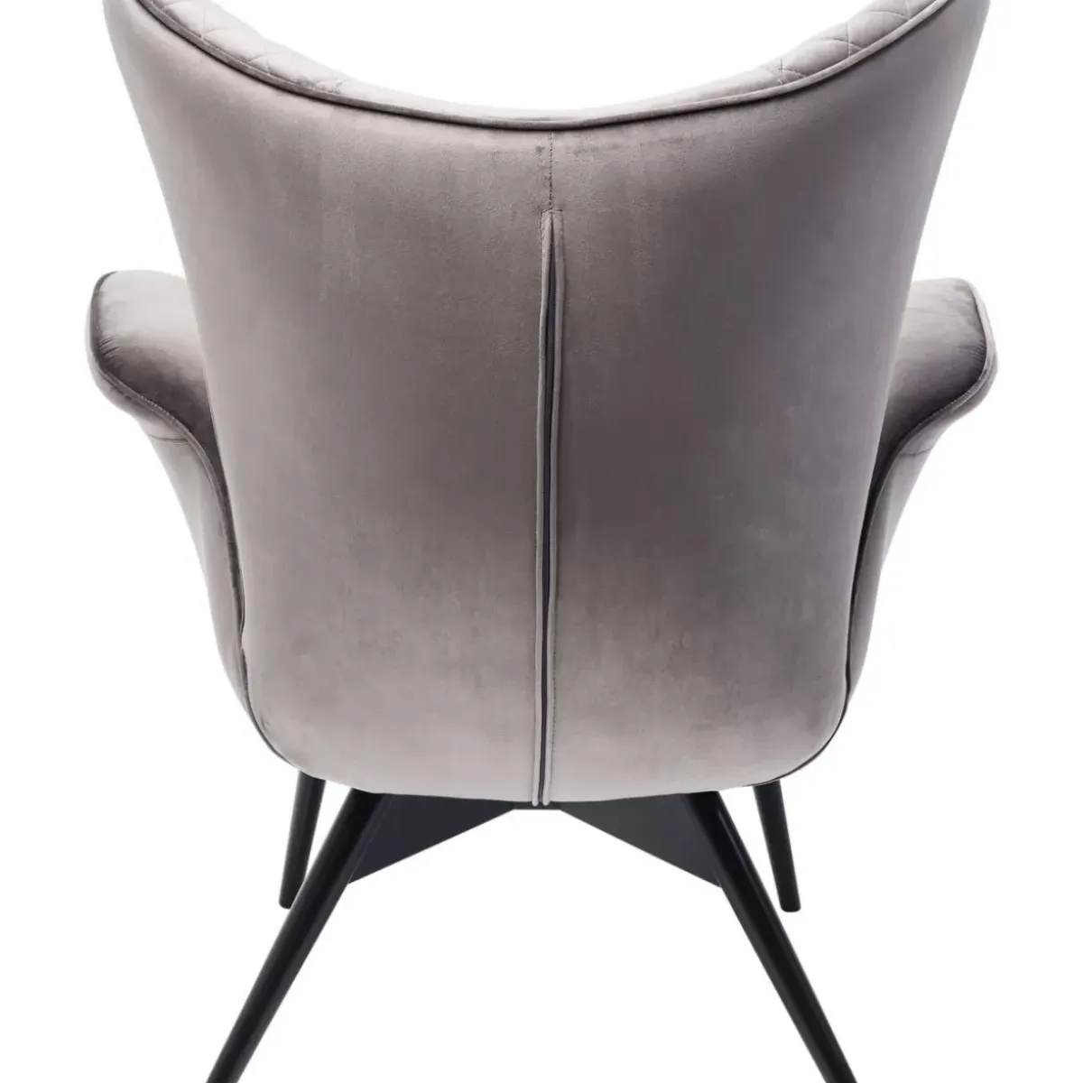 KARE Design Sessel Tudor Velvet Silbergrau- Sessel