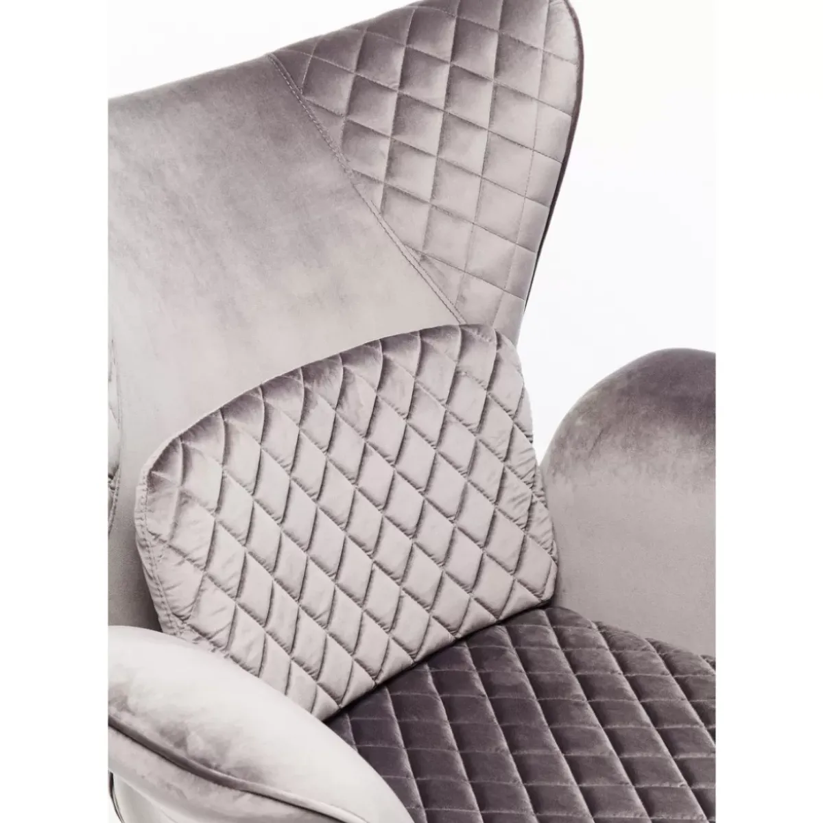 KARE Design Sessel Tudor Velvet Silbergrau- Sessel