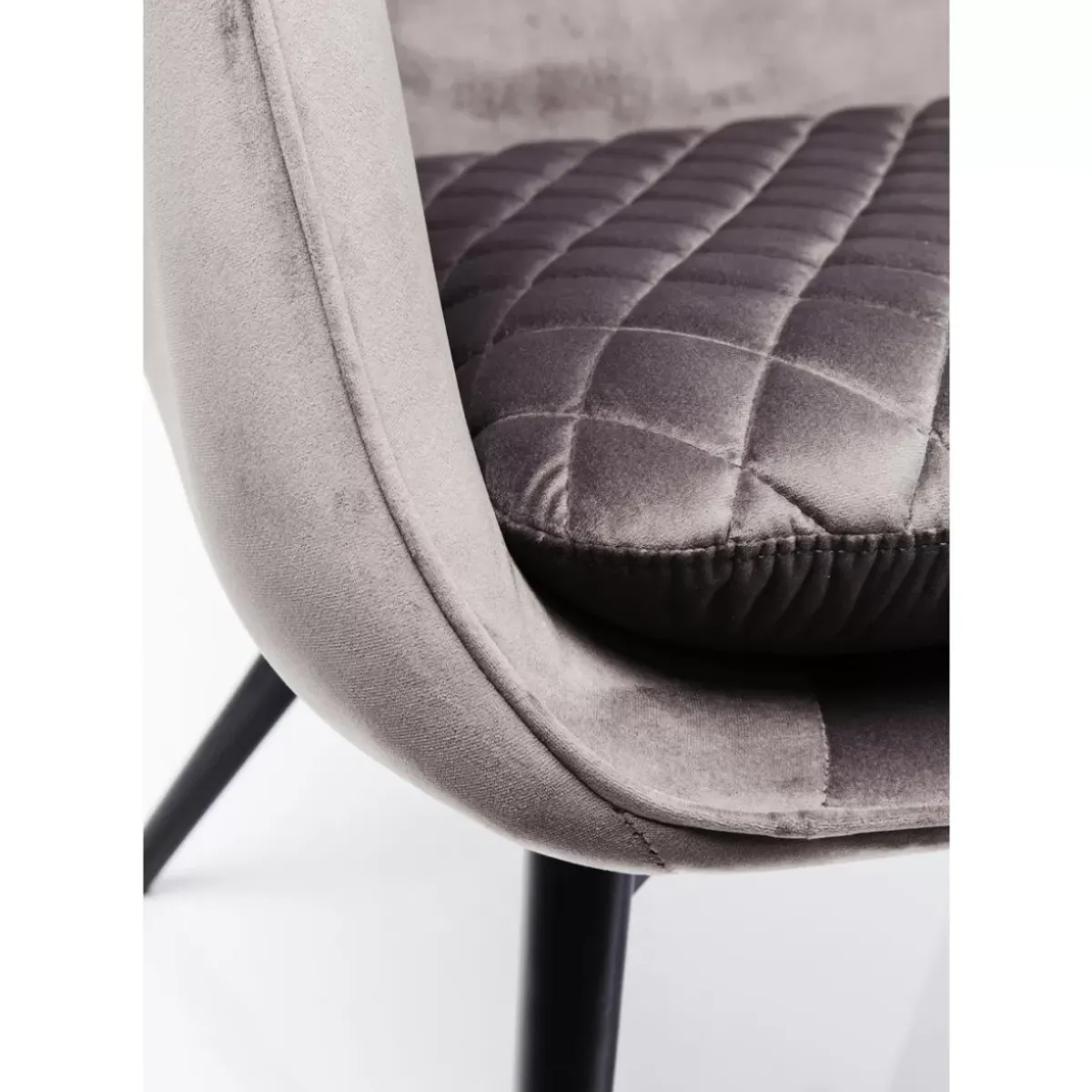 KARE Design Sessel Tudor Velvet Silbergrau- Sessel