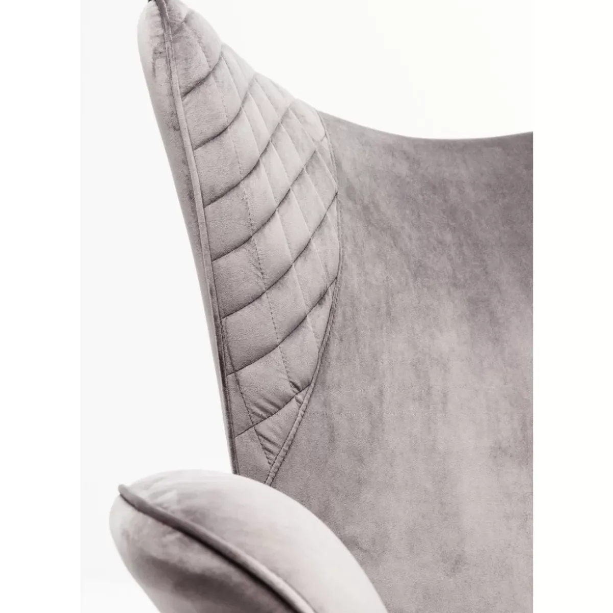 KARE Design Sessel Tudor Velvet Silbergrau- Sessel