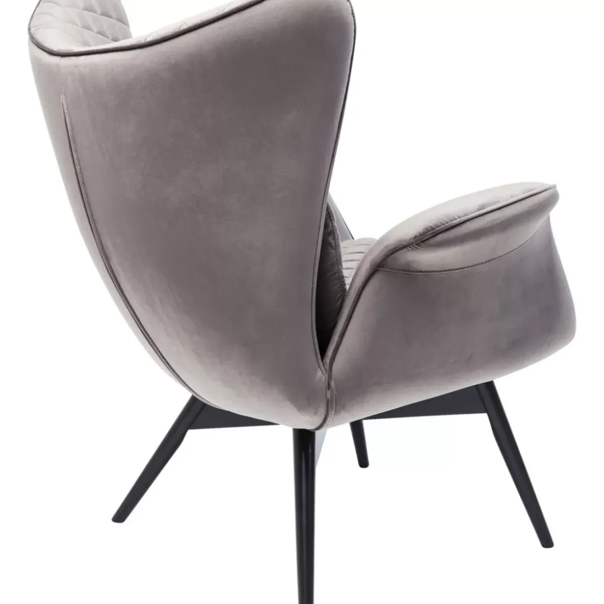 KARE Design Sessel Tudor Velvet Silbergrau- Sessel