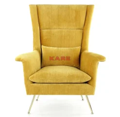 KARE Design Sessel Vegas Forever Gelb- Sessel