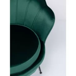 KARE Design Sessel Water Lily Black Dunkelgrun- Sessel