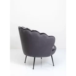 KARE Design Sessel Water Lily Black Grau- Sessel