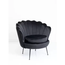KARE Design Sessel Water Lily Black Schwarz- Sessel