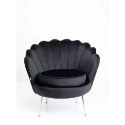 KARE Design Sessel Water Lily Chrom Schwarz- Sessel