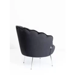 KARE Design Sessel Water Lily Chrom Schwarz- Sessel