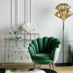 KARE Design Sessel Water Lily Dunkel Grun- Sessel