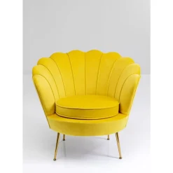 KARE Design Sessel Water Lily Gelb- Sessel