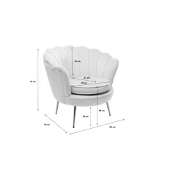 KARE Design Sessel Water Lily Schwarz- Sessel